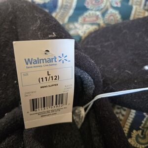 Walmart Men's Black Slippers